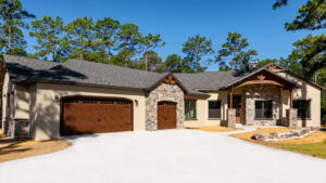 Front view of The Colorado custom home